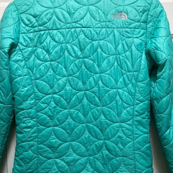 The North Face Teal Quilted Jacket Women’s Size Small - Picture 5 of 12